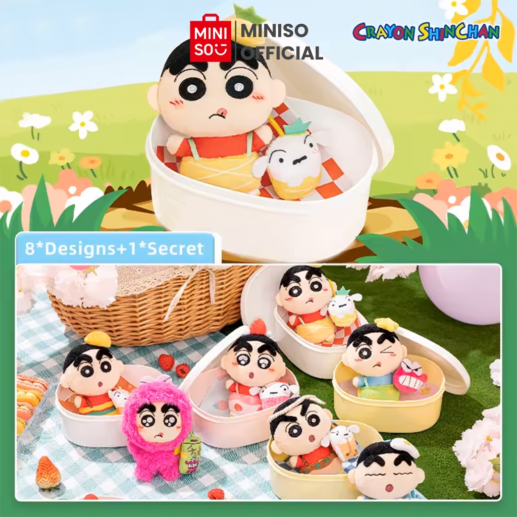 MINISO Crayon Shinchan Collection YUMMYBOX Surprise Box Mainan Lucu Karakter Shinchan