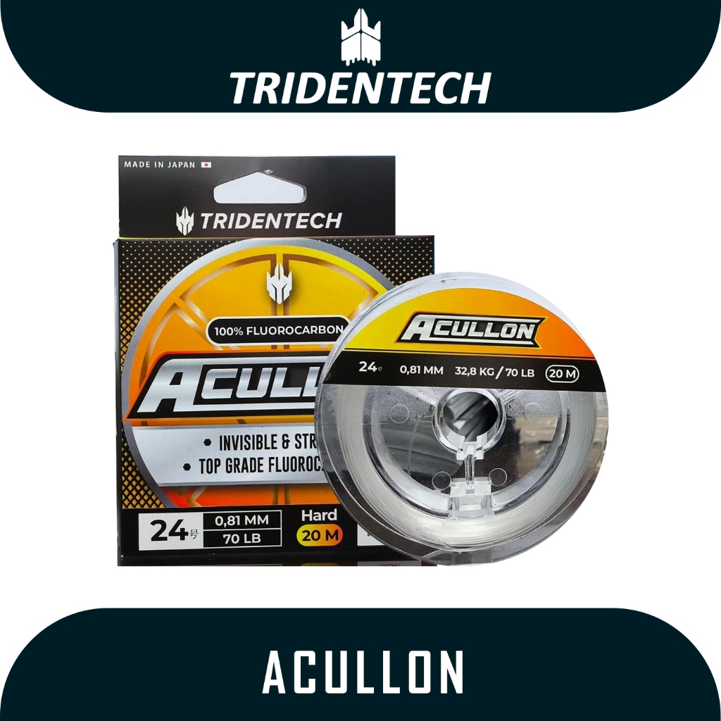 Senar Pancing Merk Tridentech Acullon 100% Fluoro Carbon Leader