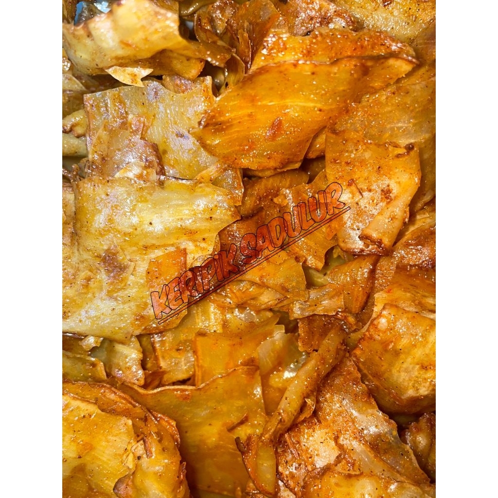 

Keripset keripik keriwil pedas daun jeruk 500 gram