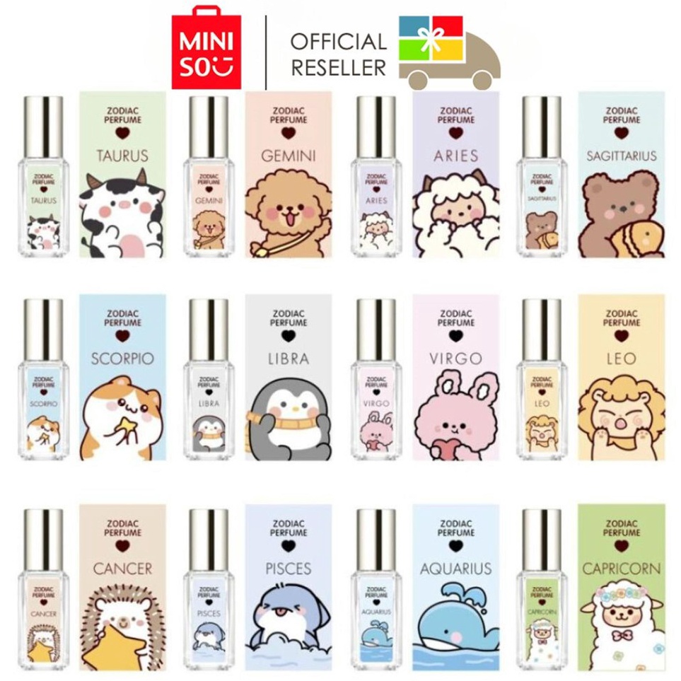Flash Sale  MINISO Parfum Wanita  Pria Seris Zodiac 4  6 Jam 1ml EDT