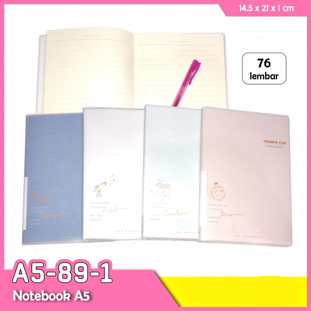 

Notebook A5 Kode 89-1 Kantoran / Notebook Simple Elegan / Agenda Kuliah / Notes