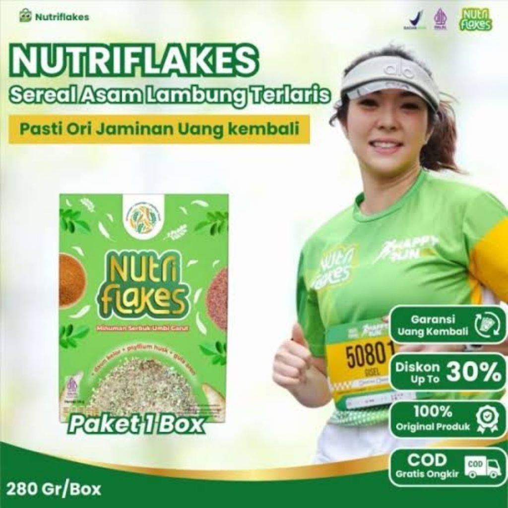

Nutriflakes Original Sereal Umbi Garut Mengatasi Asam Lambung
