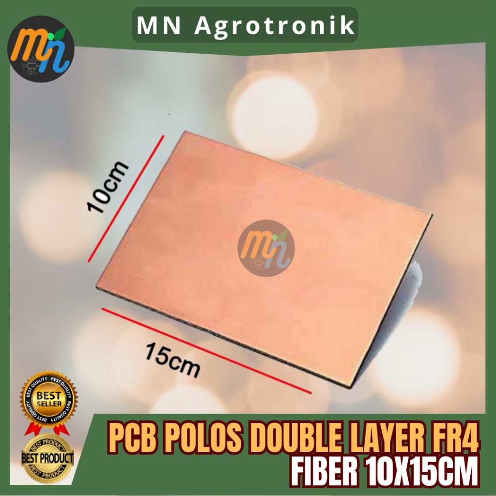 PCB POLOS DOUBLE LAYER FR4 FIBER 10X15CM