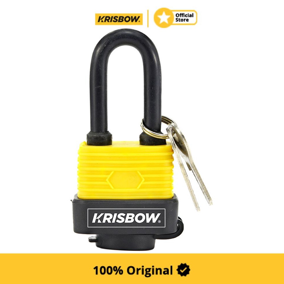 KODE O95W Krisbow Padlock Gembok Tahan Air Long Shackle Trwp4L