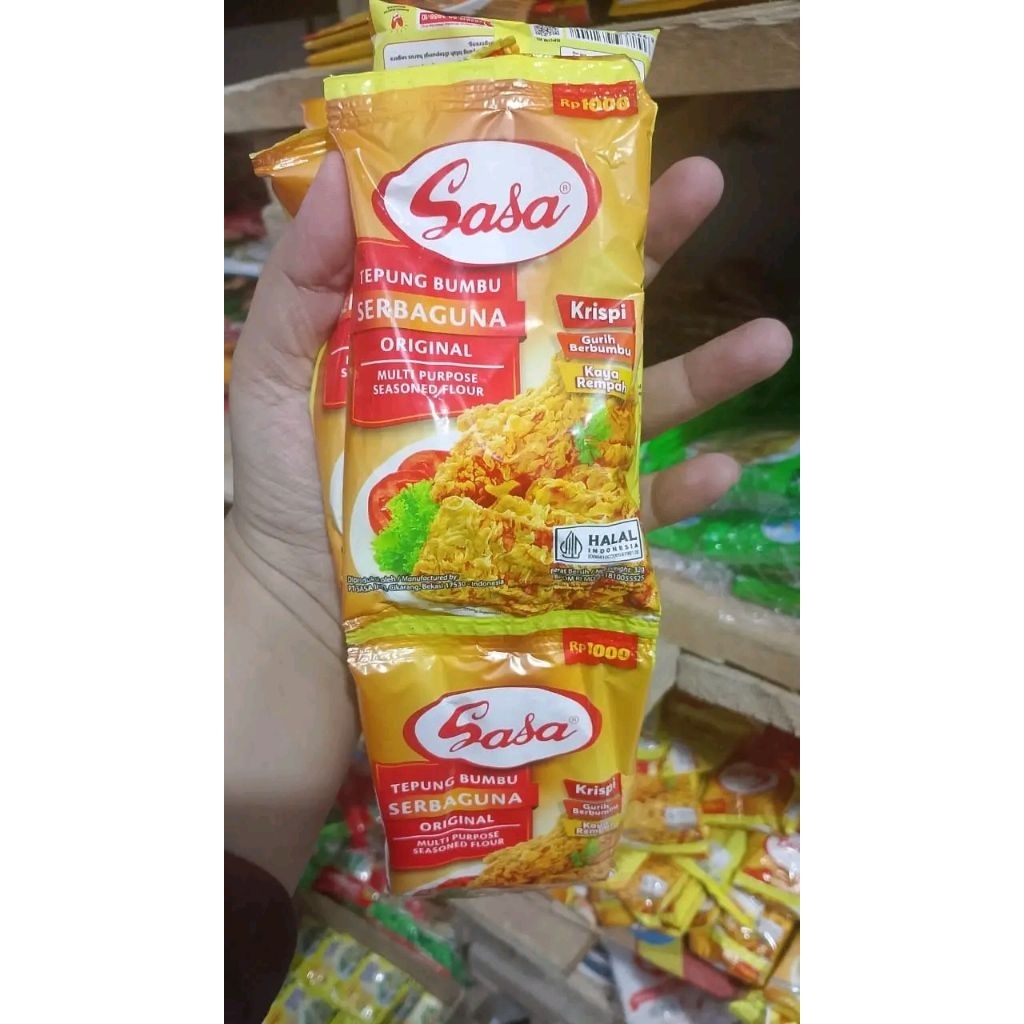 

Sasa tepung 1000an per renteng isi 10