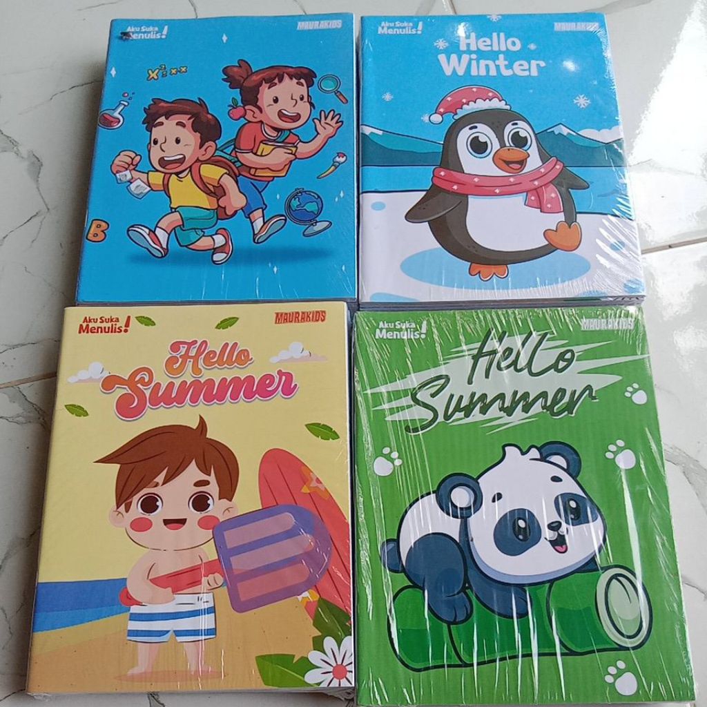 

1 pak Buku tulis maura kids isi10 @38 lembar