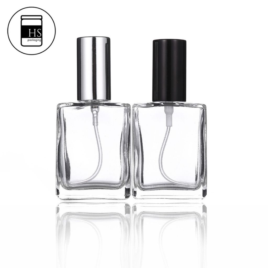 HS PACKAGING / Botol parfum kaca spray kotak 15ml / reffil parfum glass