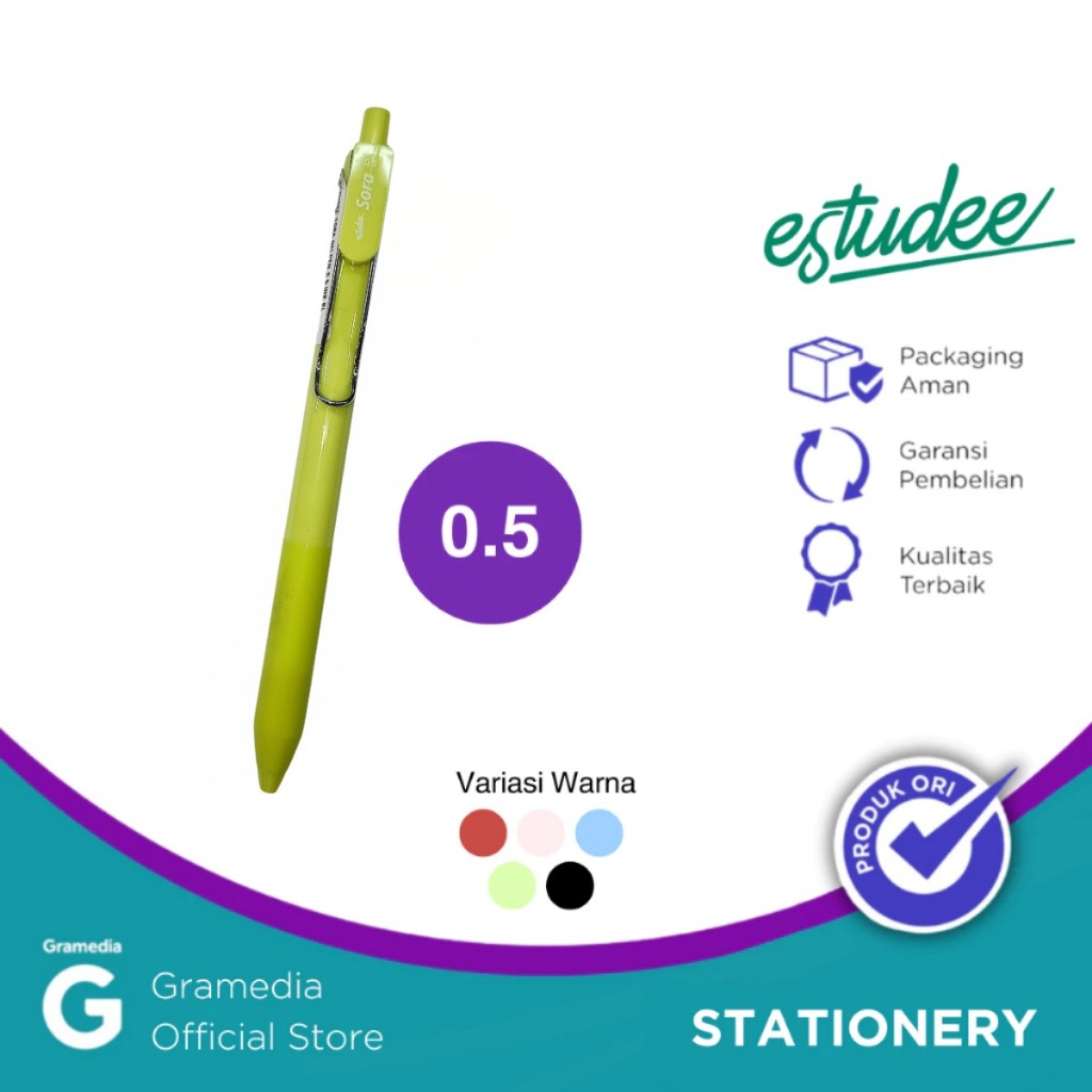 

GELPEN ESTUDEE SORA BLACK IN GREEN BARREL