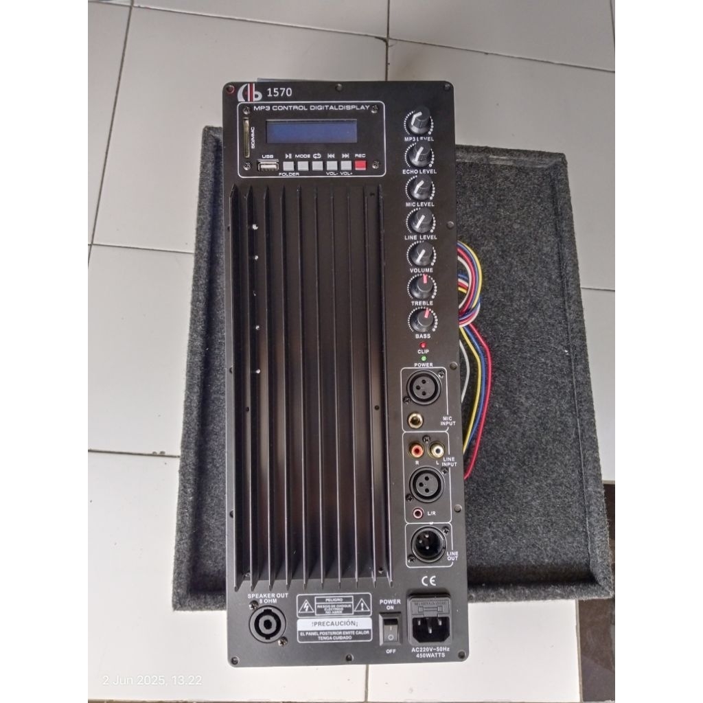 Power Kit Aktif Mesin Kit Aktif Speaker Kit modul speaker aktif 15 inch tweeter bluetooth usb mp3 pl