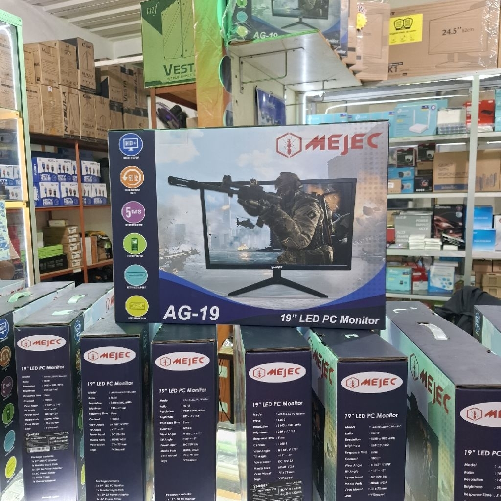 Monitor LED 19'' Inch Mejec Garansi 1 Tahun / Monitor CPU/PC LED 19'' Inch Mejec New