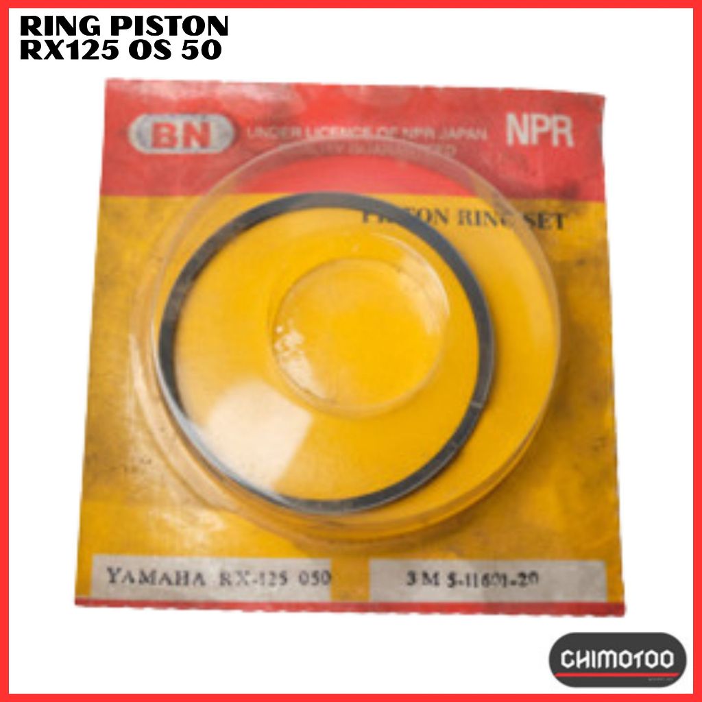 Ring Piston Seher Only Yamaha RX 125 RX125 Oversize 50 Npr