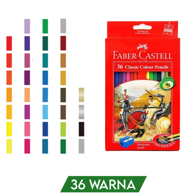 

Faber-Castell Pensil Warna Classic 36 Warna / Classic Colour Pencils