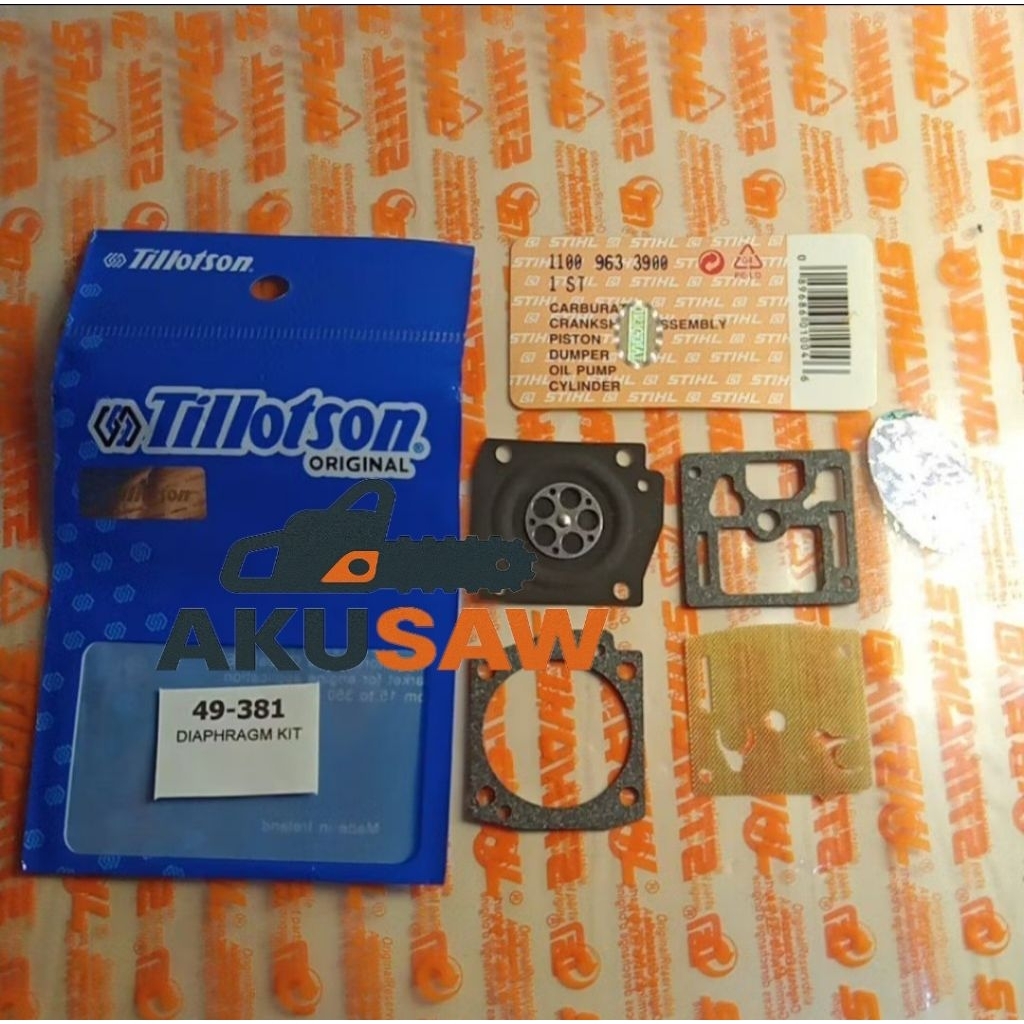 Membran Karburator Senso Tillotson MS 381 Original