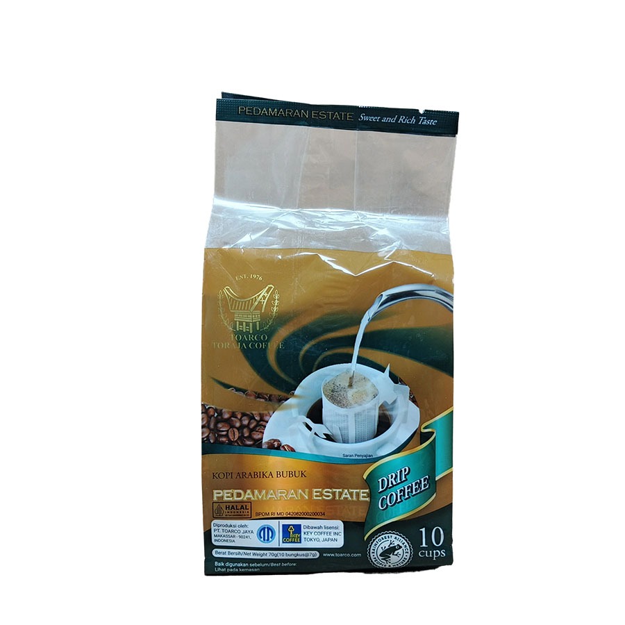

TOARCO KEY COFFEE BUBUK PEDAMARAN L112 10'S 70 G