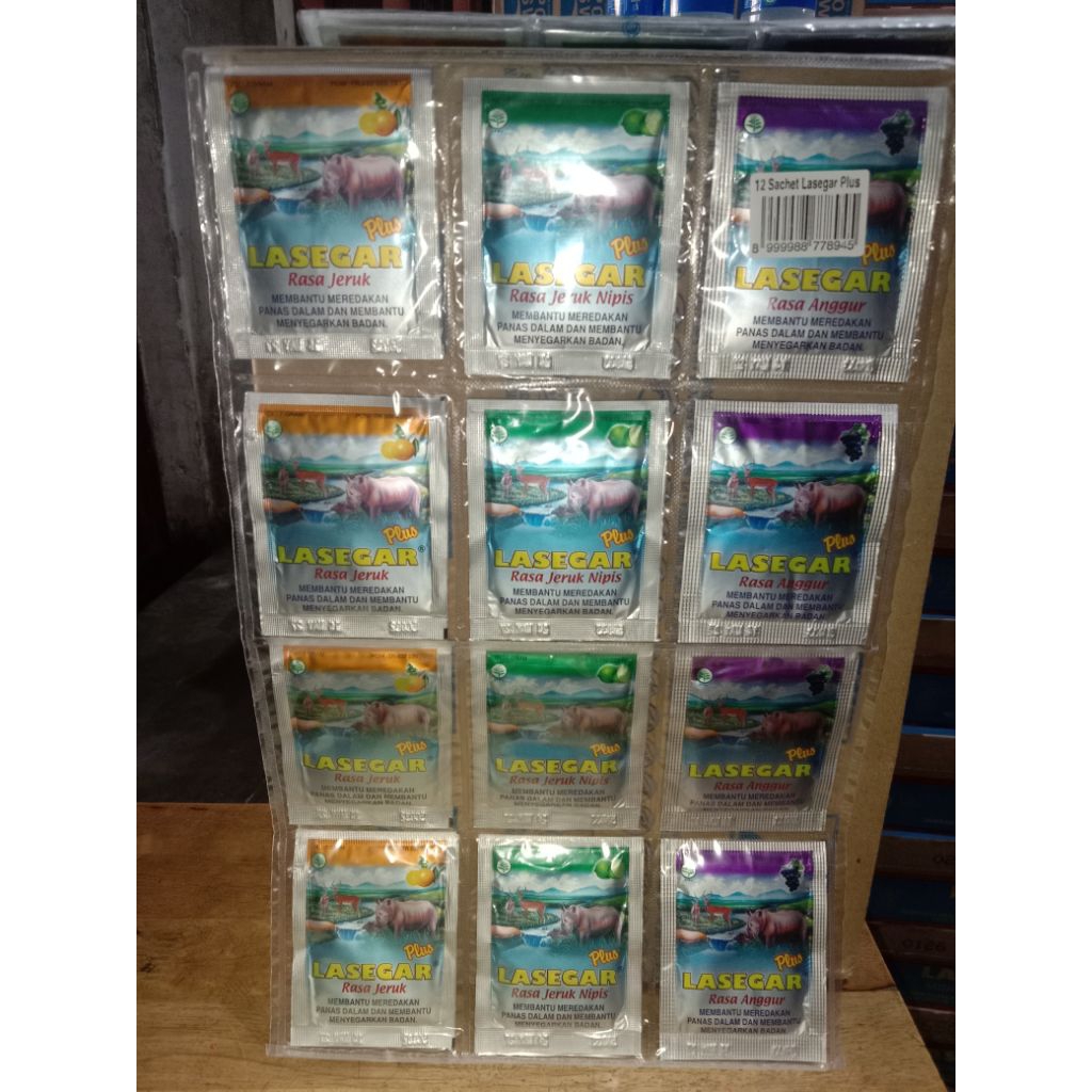

Lasegar sachet 1 renteng isi 12pcs