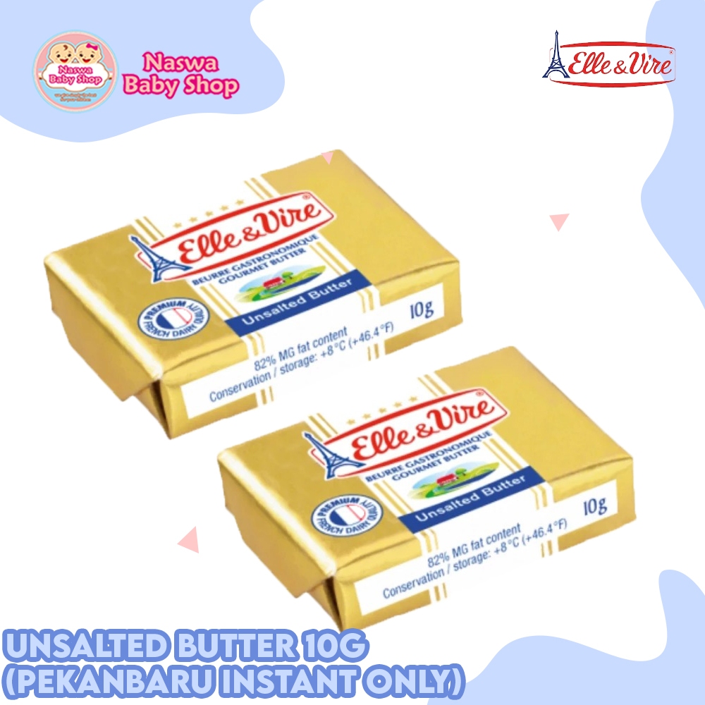 

Elle & Vire Ellevire Unsalted Butter Lemak Tambahan MPASI 10g (Pekanbaru Instant Only)
