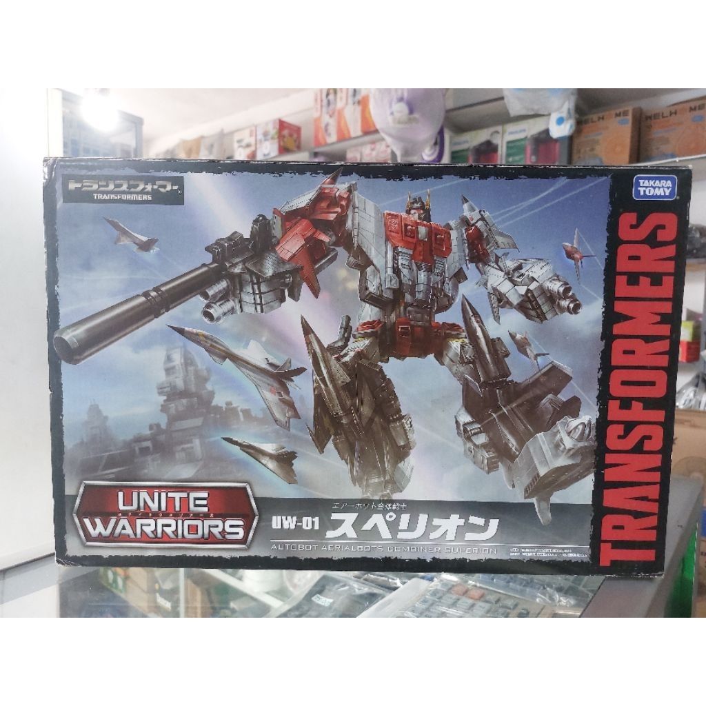 takara tomy transformera unite warriors superion autpbot aerialbots combiner wars transformers set h