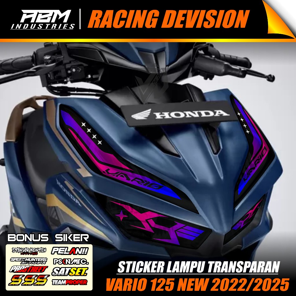 STICKER LAMPU ALIS MOTOR VARIO 125 NEW / Sticker Lampu Alis Vario 125 New 2022-2025 02