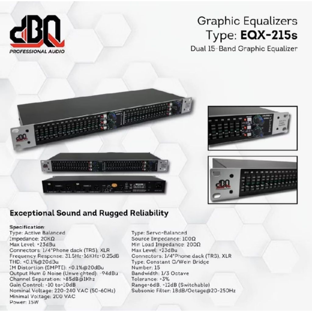 Equalizer DBQ EQX 215S Original