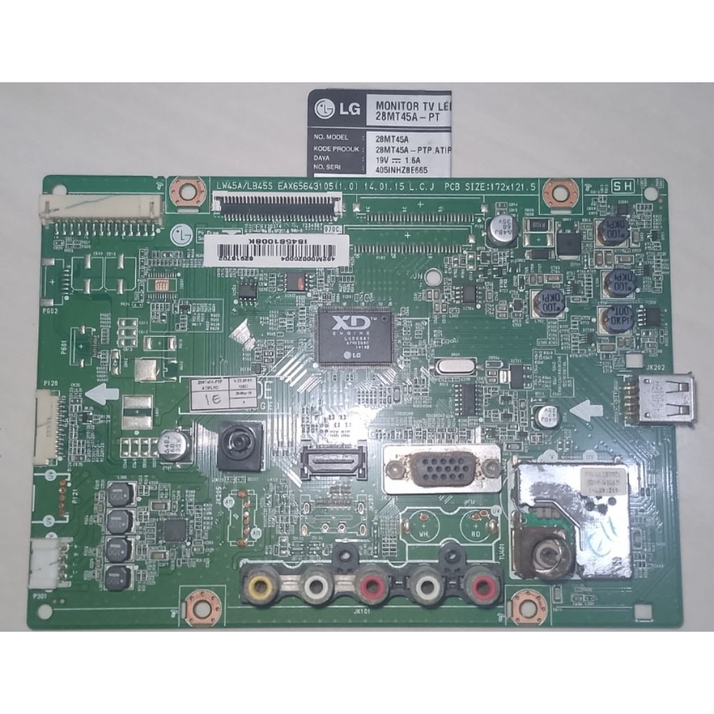 Mainboard(MB) TV(Monitor) LED LG seri 28MT45A-PT