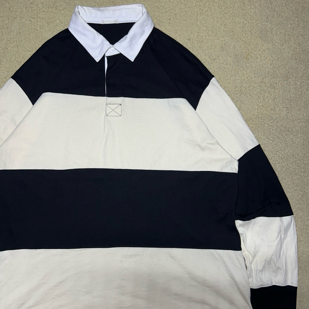 PRELOVED RUGBY POLO LENGAN PANJANG UNIQLO SALUR XL