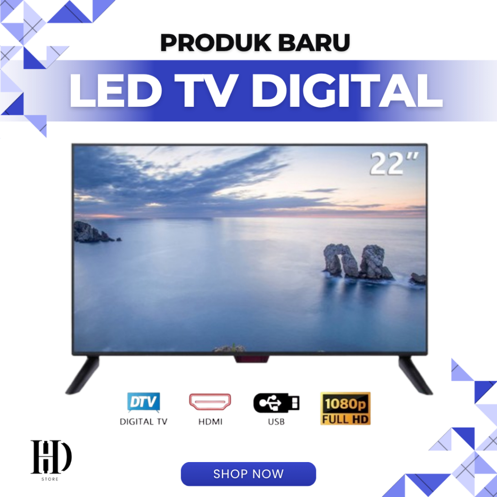 LED TV Digital 22" HD50p Full HD