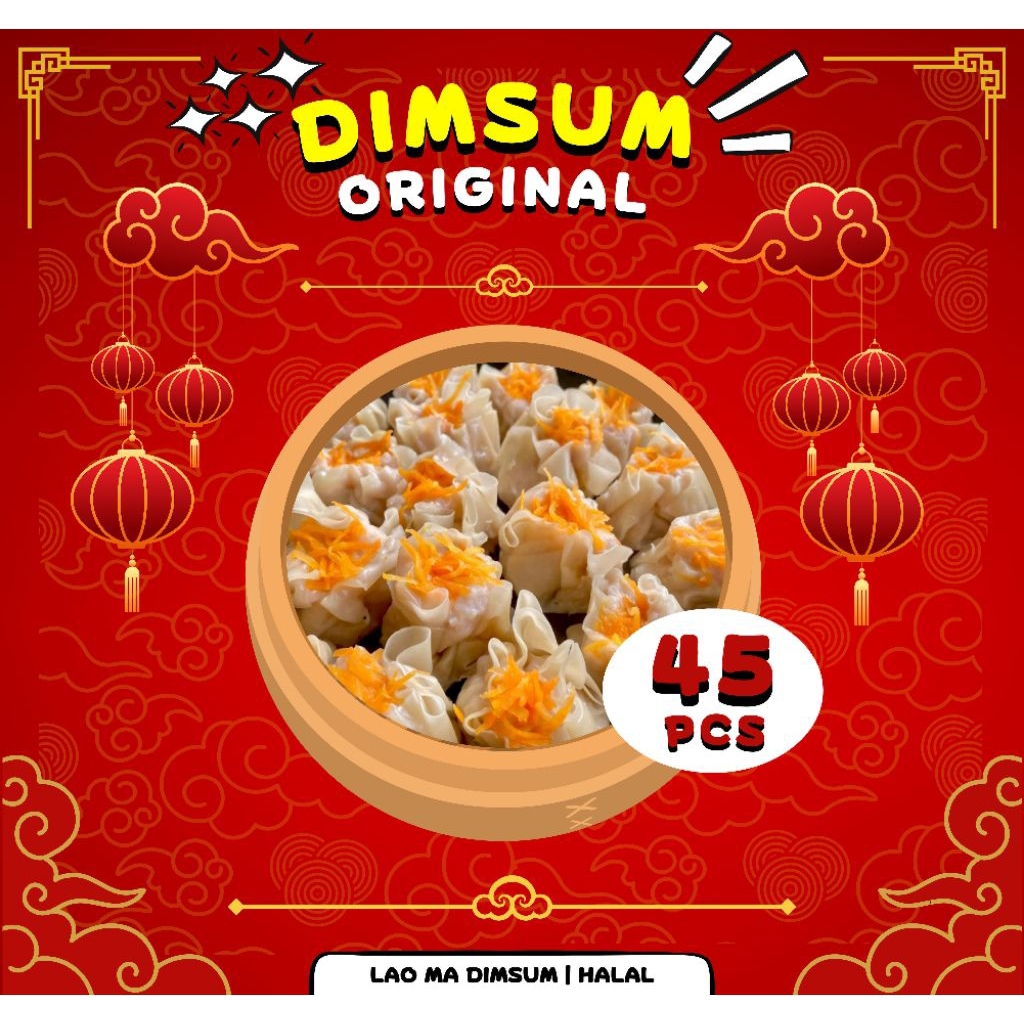 

DIMSUM_ORI isi 45 pcs full daging halal enak dan lezat!!!!