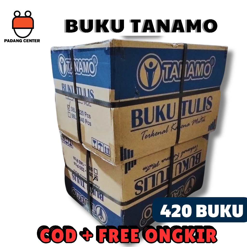 

Buku Tanamo 38 Lembar (1 Box)/(420 buku) – Buku Sekolah Anti Tembus & Robek – Ideal untuk Sekolah & Kantor