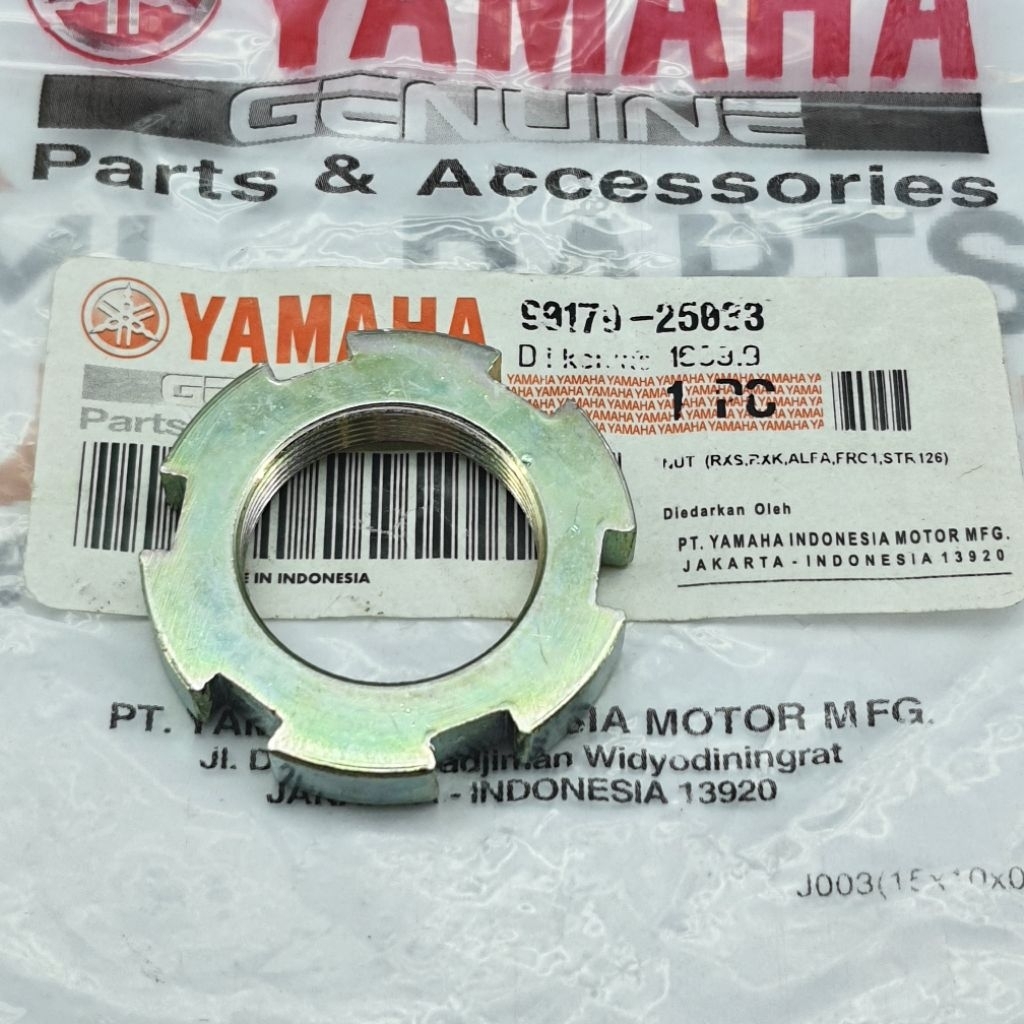90179-25033 NUT MUR COMSTIR YAMAHA MX KING RX KING