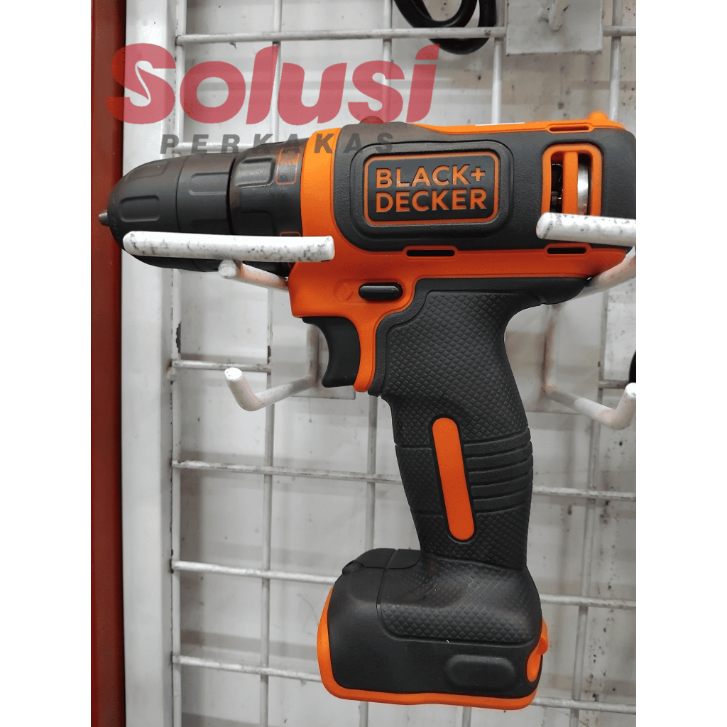Black+Decker Cordless Drill Driver / Bor Obeng Baterai 10.8V BDCDD12K-B1