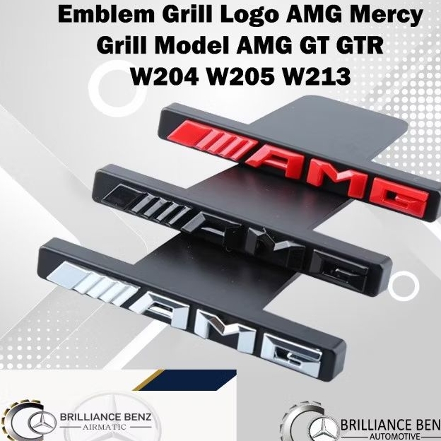 EMBLEM GRILL LOGO AMG W204 W205 W212 W211 GTR GT AMG MERCEDES BENZ