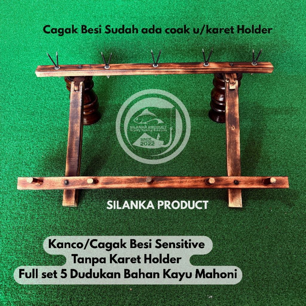 Kanco Joran Timbang Cagak Besi Bisa Pakai Karet Holder Sensitive