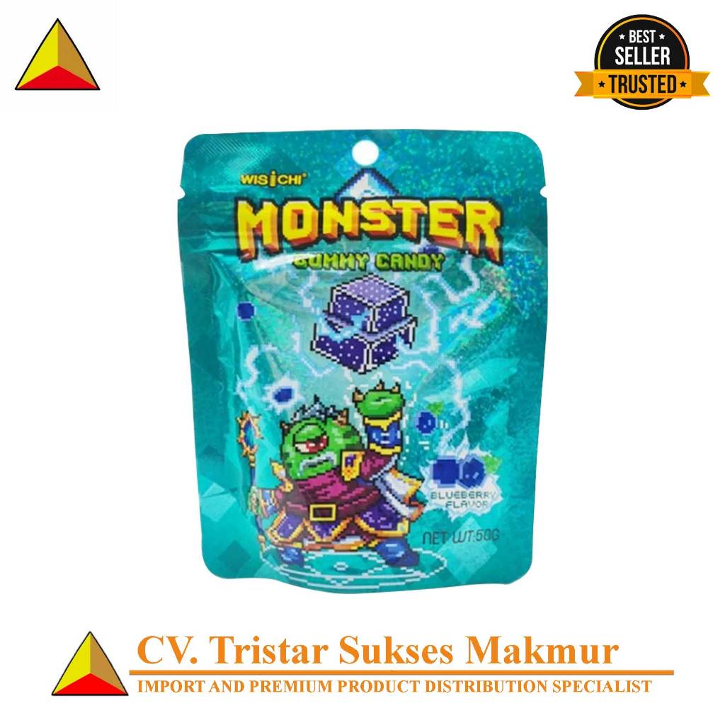 

Wischi Cube Gummy Blueberry – Permen Kenyal Rasa Blueberry Segar & Manis 50gr