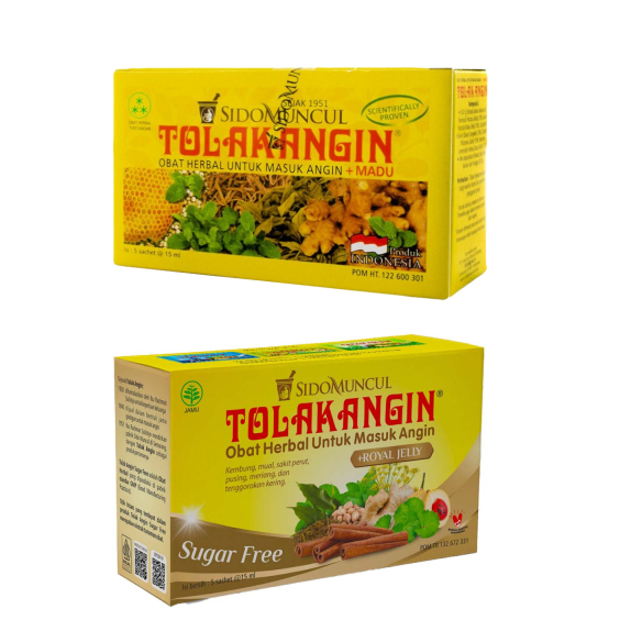 

SidoMuncul Tolak Angin Obat Herbal Masuk Angin Cair Sachet 5 x 15 ml