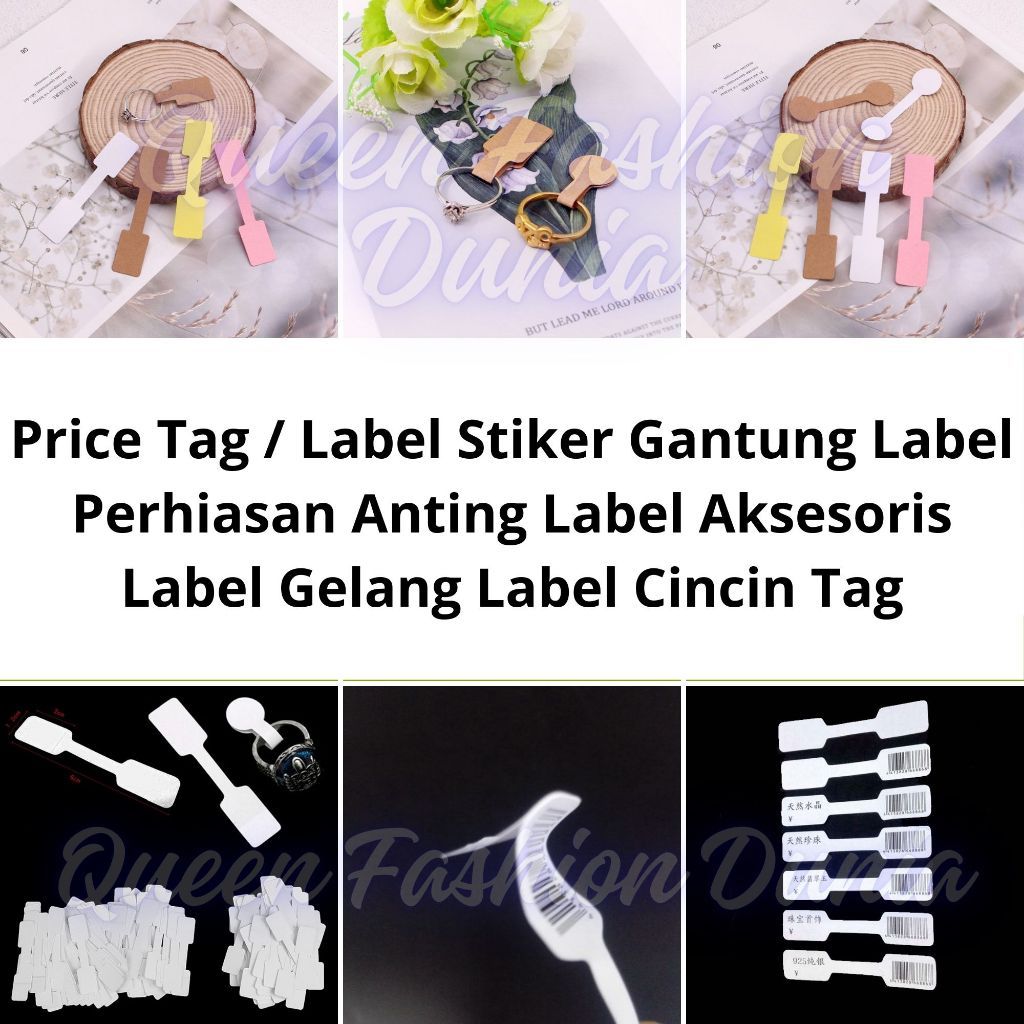

Bahan Price Tag / Label Stiker Gantung Label Perhiasan Anting Label Aksesoris Harga/100pc