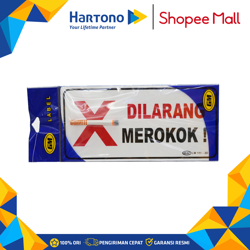 

GM LABEL MEDIUM 111-3D DILARANG MEROKOK DLRNGMR0KOK3D