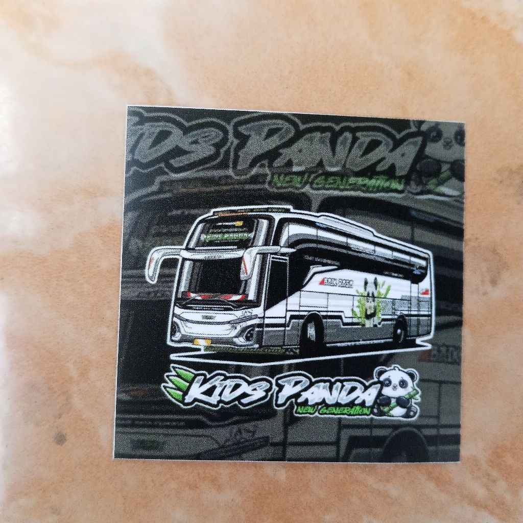 

stiker bus baik rasa "kids panda