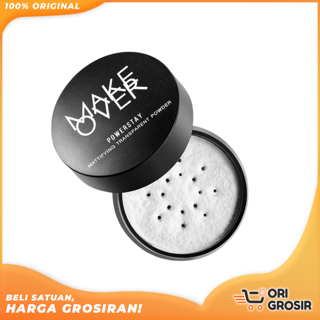 ORI GROSIR l MAKE OVER Powerstay Mattifying Transparent Powder 11 g - Bedak Tabur