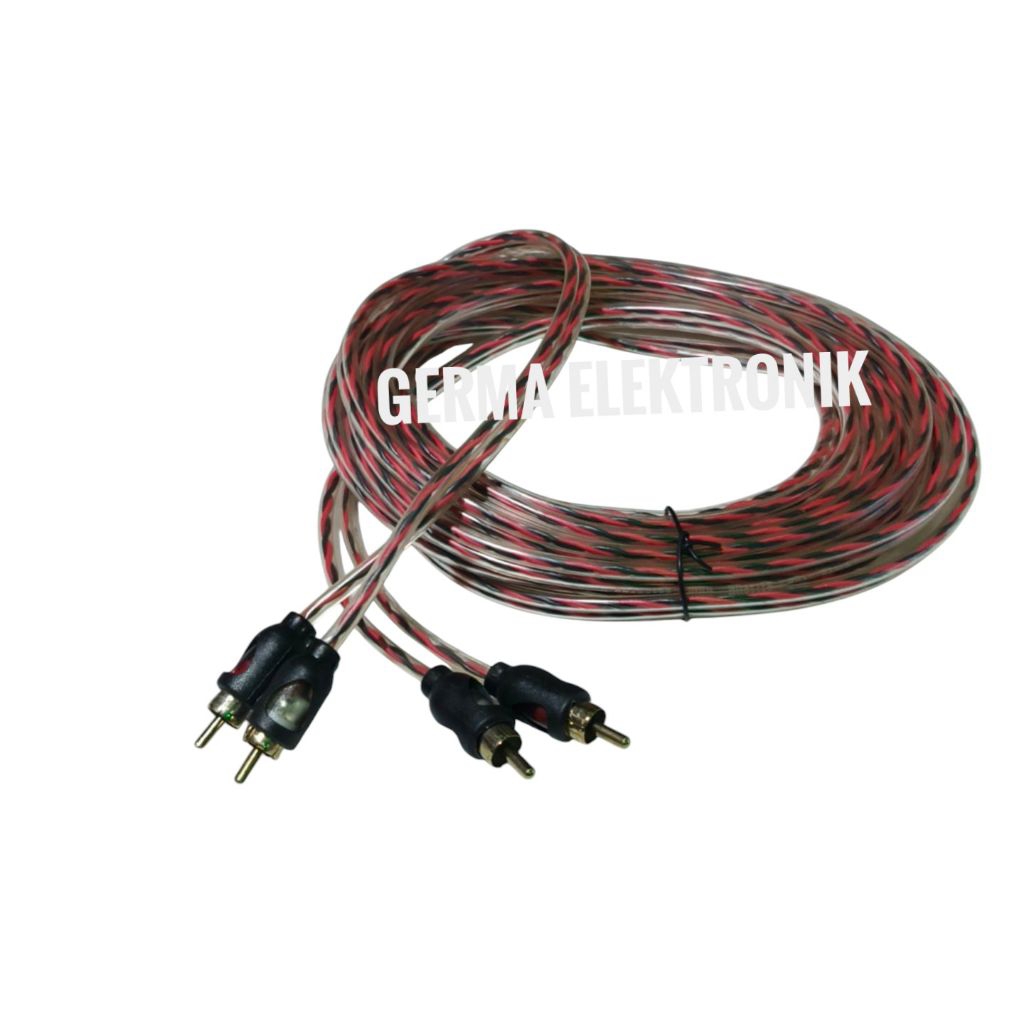 Kabel audio RCA 2pin panjang 5meter kabel audio rca 2 to 2 panjang 5meter