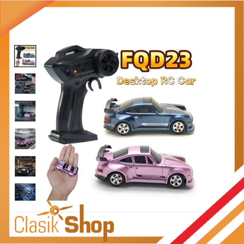 Mobil Remote Control RC Drift FQD23 1/64 2.4G 4WD RTR Mirip Hot Wheels Control Remote