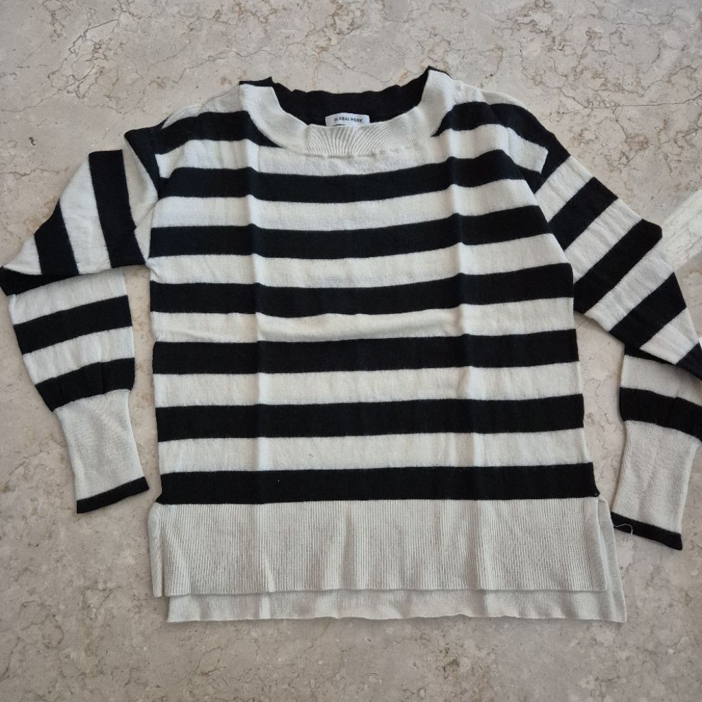 Atasan Sweater Wanita Jepang Global Work