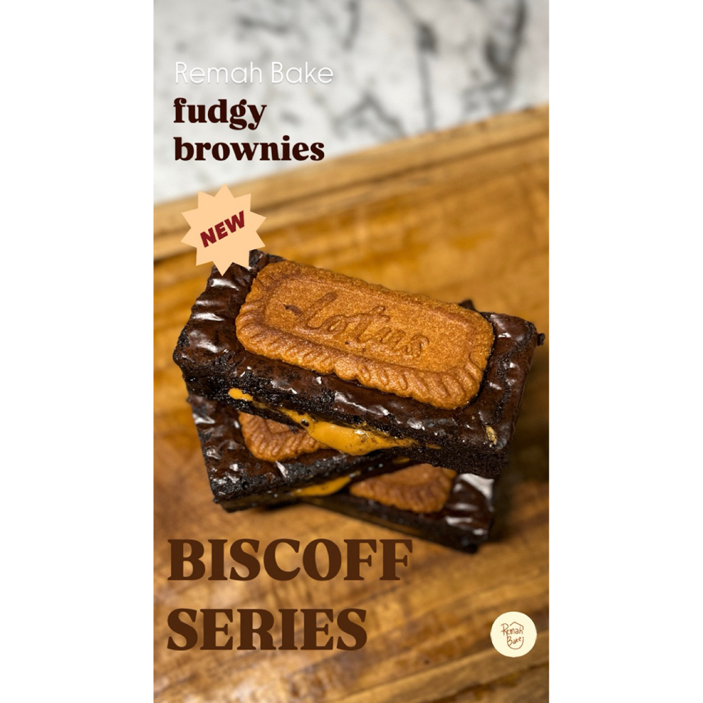 

BISCOFF FUDGY BROWNIES by REMAHBAKElotus brownies/lotus biscoff brownies/