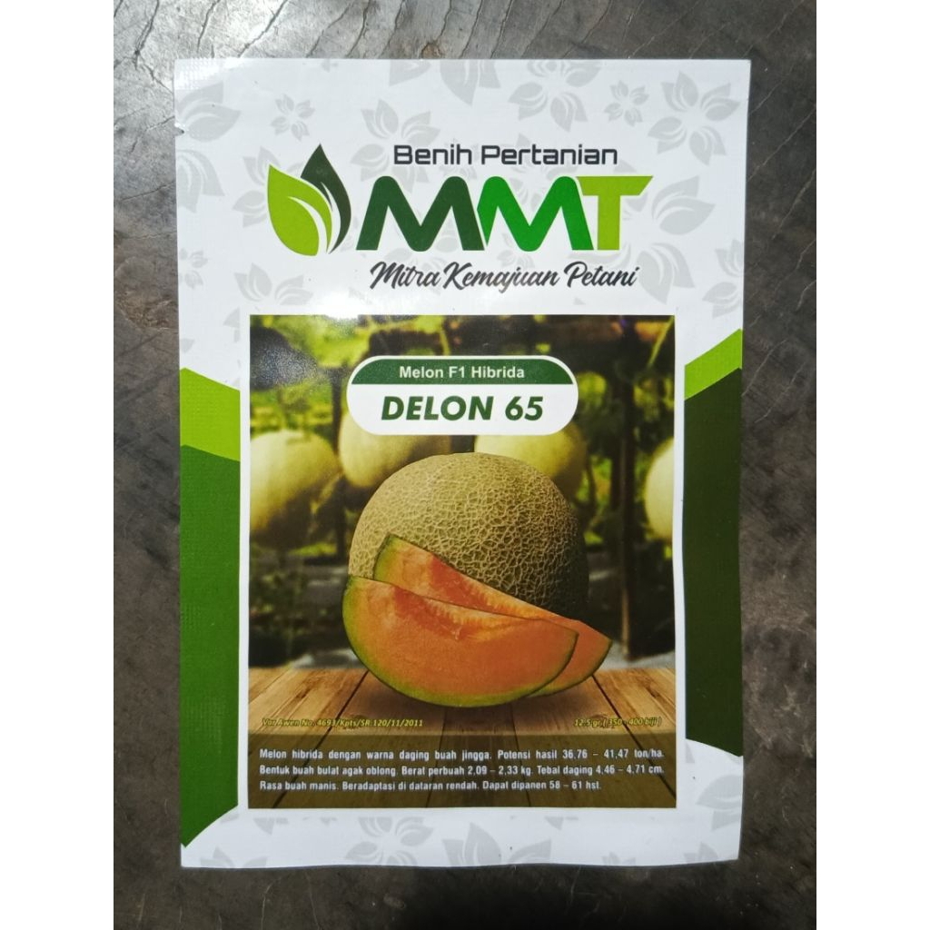 Benih melon Oren delon65 isi 1 biji kemasan repack