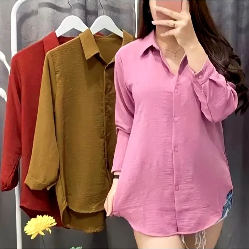 KEMEJA CRINCLE PREMIUM AIRFLOW WANITA