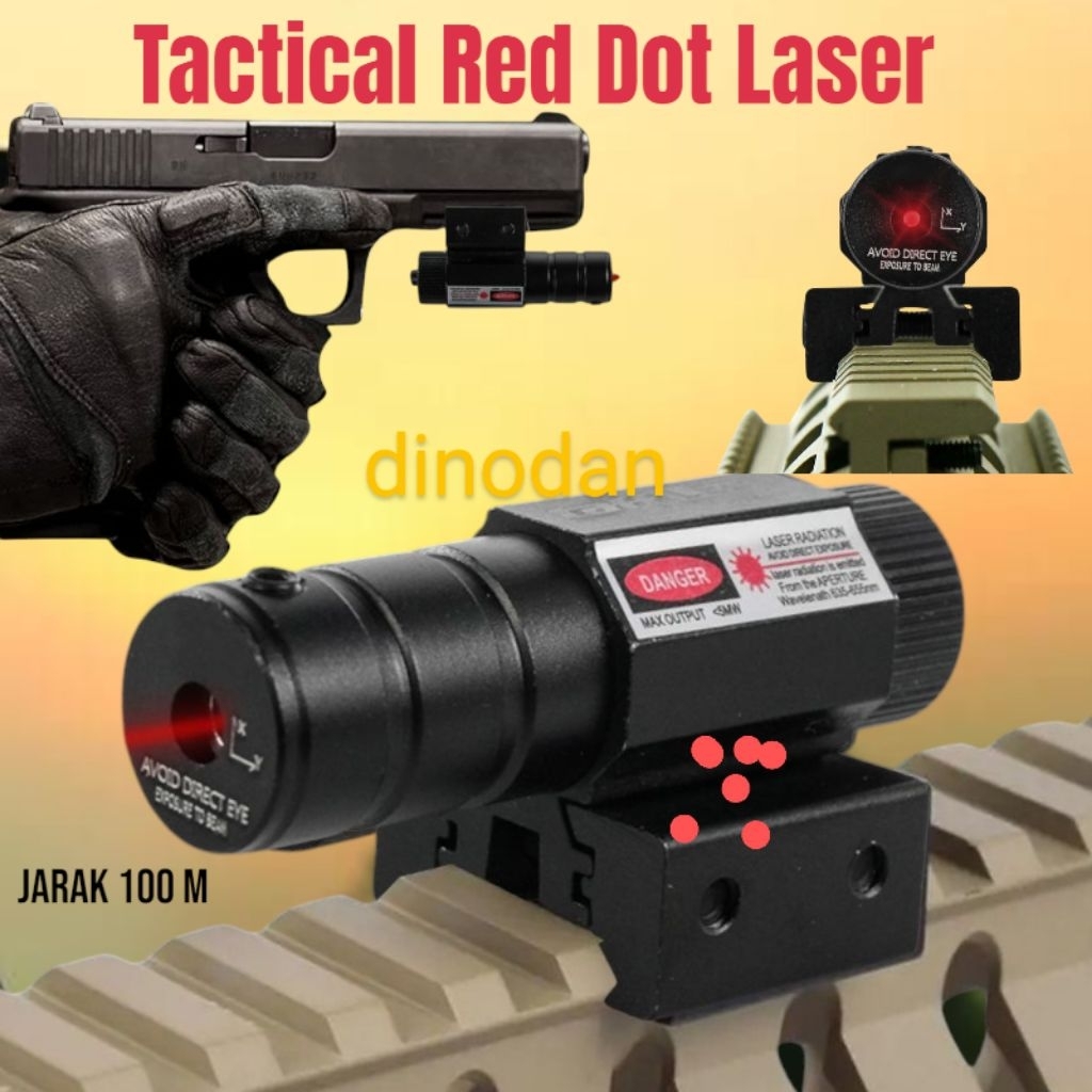 senter Laser penentu titik Warna Merah