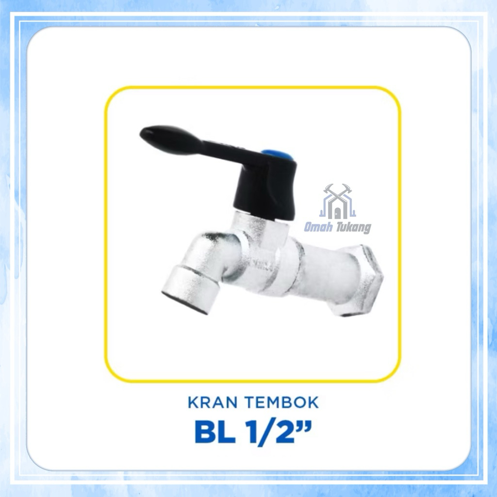 Kran Tembok ONDA 1/2” BL / Kran ONDA BL 1/2” inch