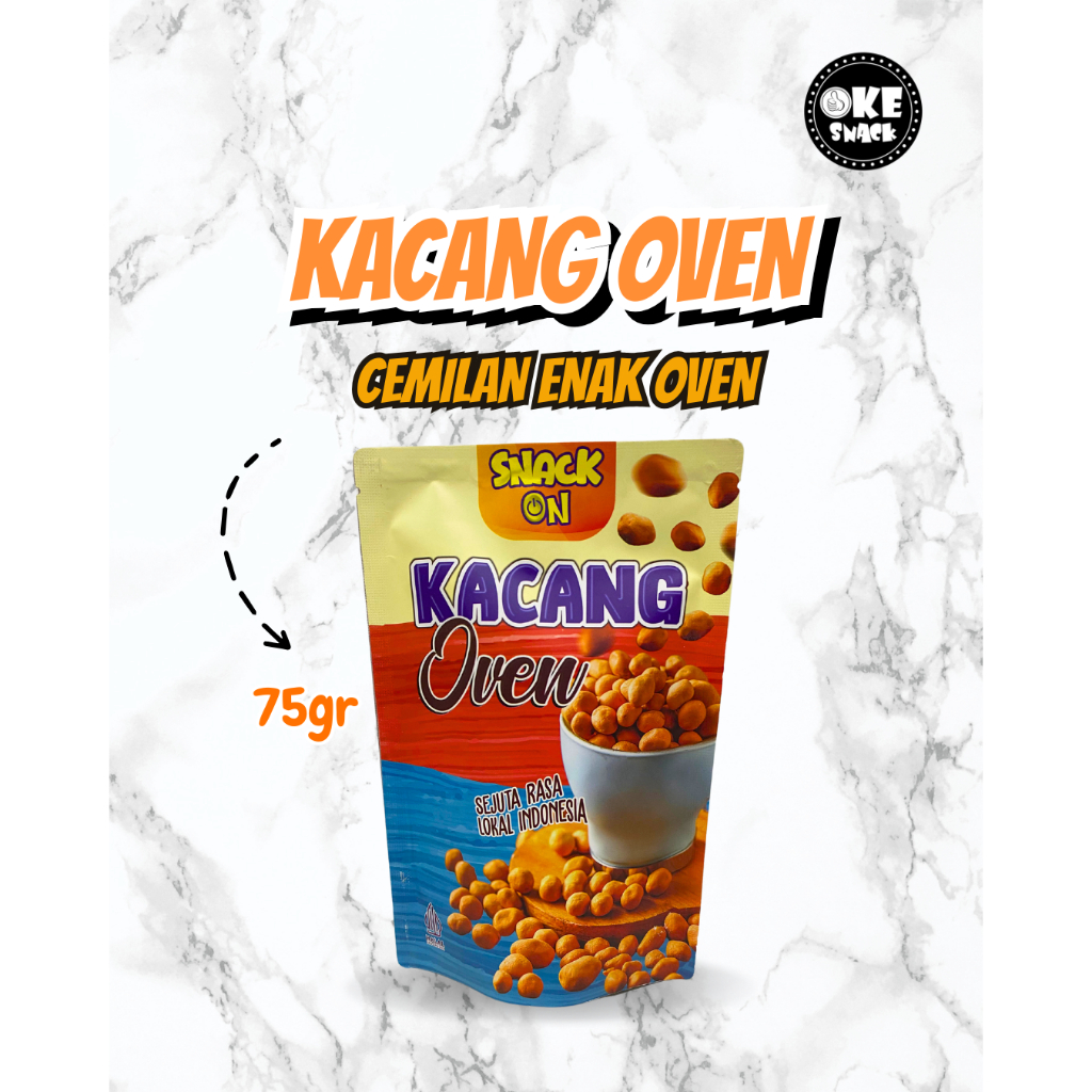 

Snack On Kacang Oven Telur Panggang Camilan Kacang 70gr