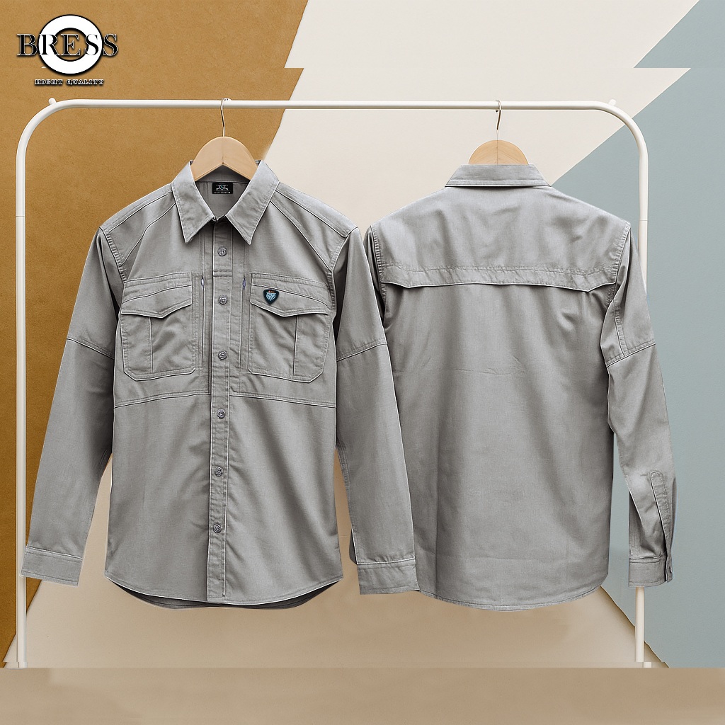 kemeja tactical terlaris M-TAC ABU BRIMOB