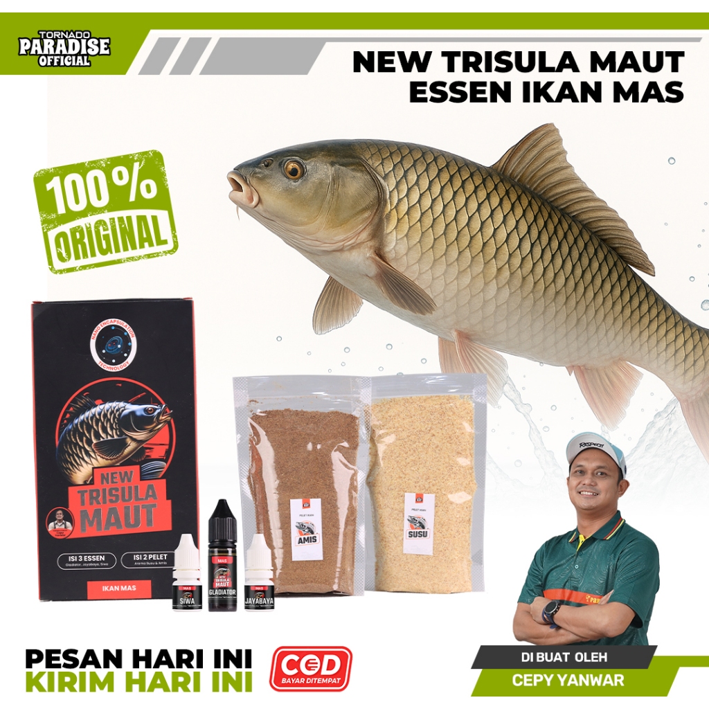 New Trisula Maut Essen Ikan Mas Premium By Cepy Yanwar Teknologi Nano Encapsulation Esen Mancing