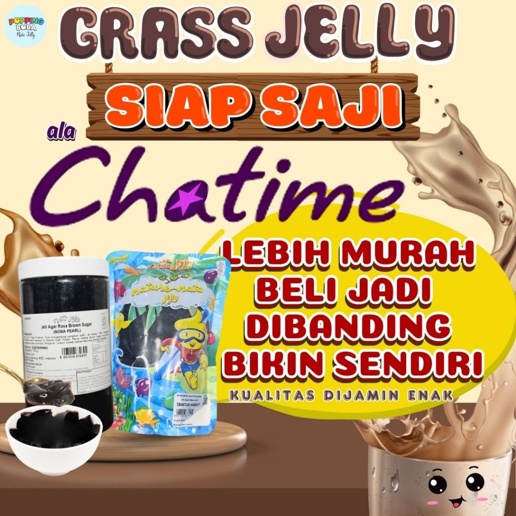 

GrassJellyCincauAlaChatimeCampuran ST. DALFOUR Selai Jam Topping - Grass Jelly Ala Chatime 1 KG | Cocok Untuk Semua Jenis Minuman